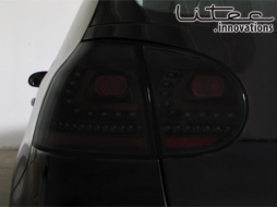 Feux arrières LED pour VW Golf V 2003-2009 Phares antibrouillard Noir / Fumée-image-64960