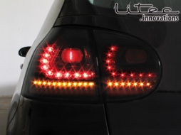Feux arrières LED pour VW Golf V 2003-2009 Phares antibrouillard Noir / Fumée-image-64962