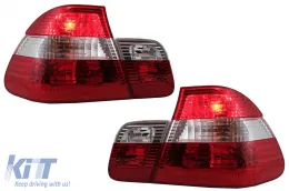 image-24-Feux arrières pour BMW Série 3 E46 Berline 05.1998-08.2001 rouge & blanc
