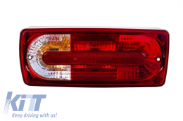 Feux Arrières pour MERCEDES Classe G W463 G55 Look 1989-2015 Rouge Clair-image-5994776