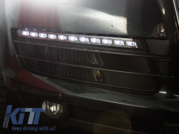 Feux LED DRL pour Audi Q7 4L 06-09 Clignotant Facelift Look-image-5988210