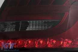 Feux LED pour Audi A6 C6 4F Limousine 04.2004-2008 Rouge Fumée 7PIN-image-6089396