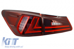 Feux LED pour LEXUS IS XE20 05-12 Barre lumière Facelift New XE30 Rouge Clair-image-6025902