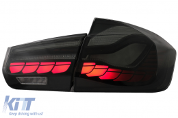 Feux OLED pour BMW 3 F30 Pre LCI LCI 11-19 F35 F80 Dynamique fumée rouge-image-6082785