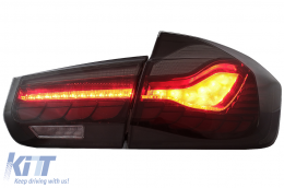 Feux OLED pour BMW 3 F30 Pre LCI LCI 11-19 F35 F80 Dynamique fumée rouge-image-6082789