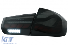 Feux OLED pour BMW 3 F30 Pre LCI LCI 11-19 F35 F80 Dynamique fumée rouge-image-6082795