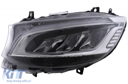 Fhares Feux LED pour Mercedes Sprinter W907 Halogènes 2019-2023 Noir Headlights-image-6114467