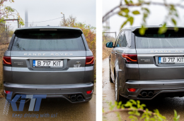 Fibra de carbon Mofle Puntas para Range Rover y SUVs Acabado mate Look Inlet 8cm-image-6054412