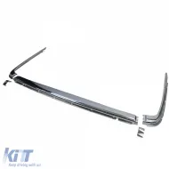 Finitions en chrome pare-chocs arrière UE 1,8 mm 5 pièces adaptées pour Mercedes SL R107 71-89-image-6203322