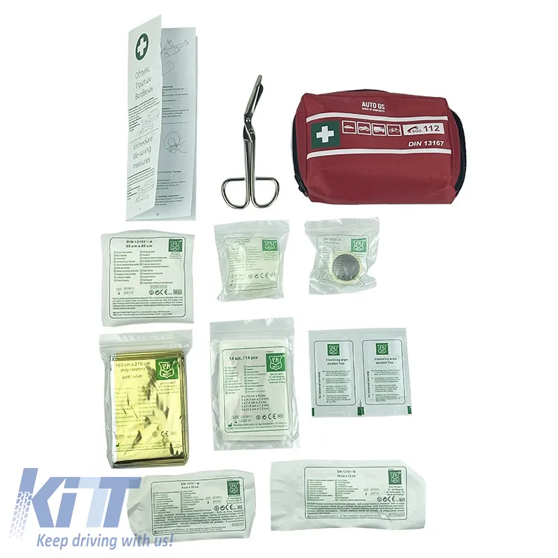 First Aid Kit DIN 13167 15 x 10.5 x 3.5cm Auto GS 18220