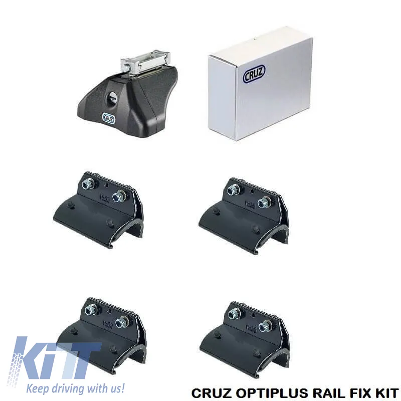 Fixation Kit suitable for Roof Bars CRUZ Optiplus Rail Fix 936-630 suitable for Renault Austral 2022+ With Integrated Railing Set of 4 Pieces