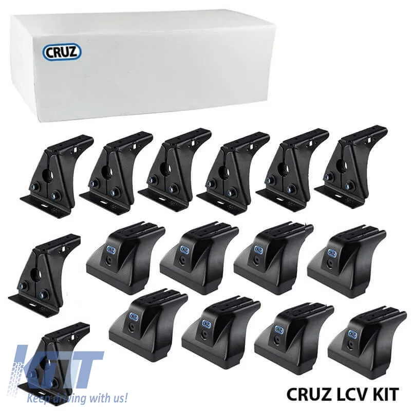 Fixation Kit suitable for Roof Bars & Racks CRUZ LCV 934-521 suitable for VW ID.Buzz 2022+ Set of 8 Pieces