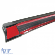 Flexibler Spoilerlippe mit Endkappen – Universell vorne/hinten – Schwarz 145x2cm-image-6191085