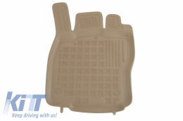 Floor mat Beige Rubber Black suitable for VW Passat B8 (2014-Up)-image-6034345