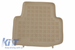 Floor mat Beige Rubber Black suitable for VW Passat B8 (2014-Up)-image-6034347