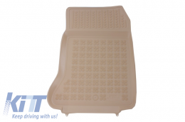 Floor Mat Beige Rubber suitable for MERCEDES A Classe W176 (2012-2018) GLA X156 (2013-)-image-6013351