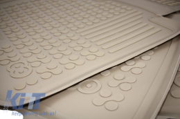 Floor mat Beige suitable for BMW X5 E70 2006-2013, X6 E71 2008-2014-image-6008193