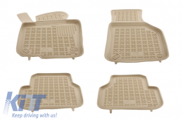 image-5-Floor mat Beige suitable for VW Passat Jetta 2010+, Passat B6 B7 CC Alltrack 2005-2012, Tiguan 2007-2015