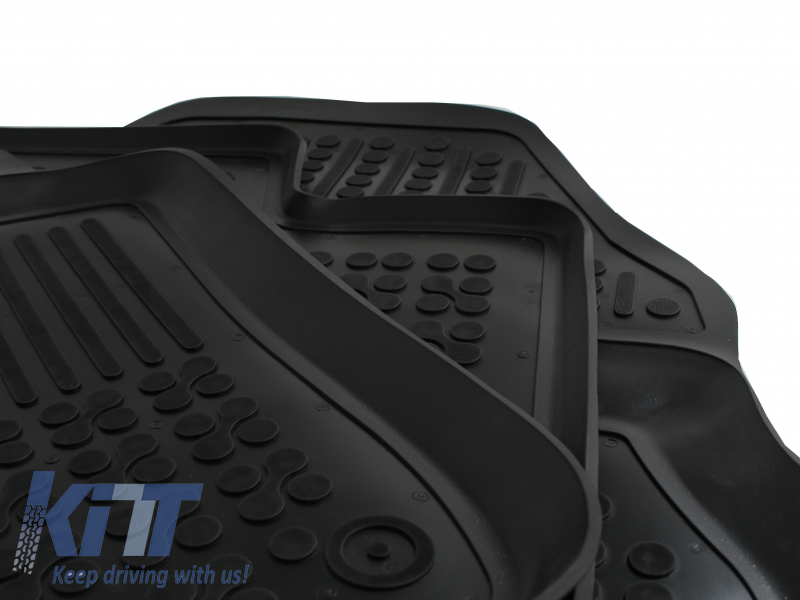 Floor mat black fits to/ suitable for RENAULT Scenic II, Grand Scenic