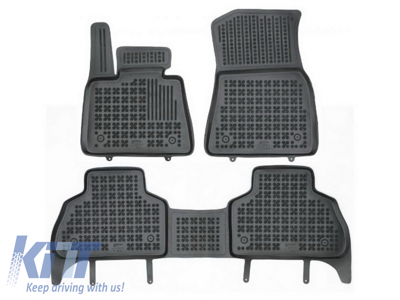 Novline Heavy Duty Fitted Rubber Boot & Floor Mats Set to fit BMW X5 G05 18-21