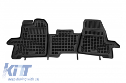 Floor mat black suitable for FORD Transit Custom (2012-) Tourneo Custom (2013-2018) Transit VIII (2013-) - 200623