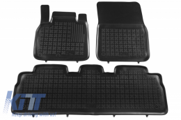 Floor mat black suitable for RENAULT ESPACE IV (2002-2014)