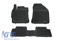 image-1-Floor mat black suitable for TOYOTA Auris II, Auris Hybrid 2012- .