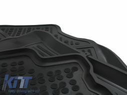 Floor mat black suitable for TOYOTA Auris 02/2007-2012, Corolla 10/2006-2013-image-6013585