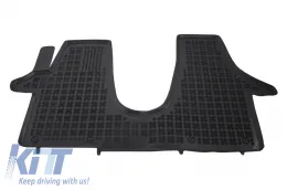 image-7-Floor mat black suitable for VW Transporter T5 (2003) + T6 (2015+)