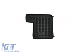 Floor mat black suitable for VW Transporter T5 2003 + T6 2015+-image-6066672