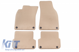 image-36-Floor mat Carpet beige suitable for AUDI A6  03/2006-03/2011, A6 Avant 03/2006-08/2011