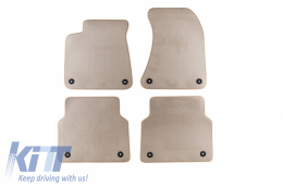 image-10-Floor mat Carpet beige suitable for AUDI A8 03/2010-10/2017