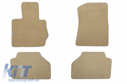 image-69-Floor mat Carpet beige suitable for BMW X3 (F25) 11/2010-10/2017, X4 (F26) 07/2014