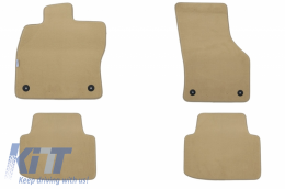 Floor mat Carpet beige suitable for VW Passat 11/2014, Passat GTE Variant 11/2014 - 114256609
