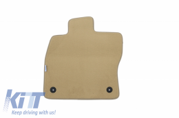 Floor mat Carpet beige suitable for VW Passat 11/2014, Passat GTE Variant 11/2014-image-6029607