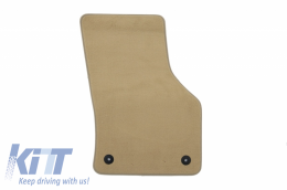 Floor mat Carpet beige suitable for VW Passat 11/2014, Passat GTE Variant 11/2014-image-6029608
