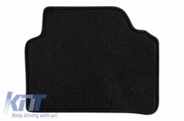 Floor mat Carpet graphite suitable for BMW 3er (E90) Limousine 2005-01/2012, 3er (E91) Touring 2005-08/2012-image-6028835