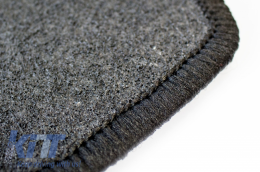Floor mat Carpet graphite suitable for BMW 3er (E90) Limousine 2005-01/2012, 3er (E91) Touring 2005-08/2012-image-6028836