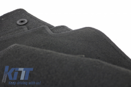 Floor mat Carpet graphite suitable for VW Touran Modell 2007-08/2015 7 seats - 112856702