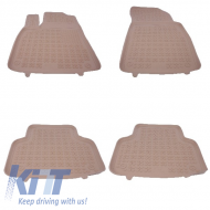 Floor Mat Rubber Beige suitable for AUDI Q7 4M (2015-) Q8 (2018-) - 200318B