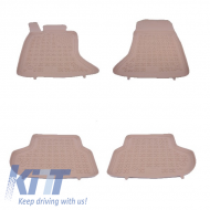 Floor mat Rubber Beige suitable for BMW Series 5 F10 F11 2013+ - 200717B