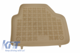 Floor mat Rubber Beige suitable for BMW X1 E84 2009-2015-image-6040694