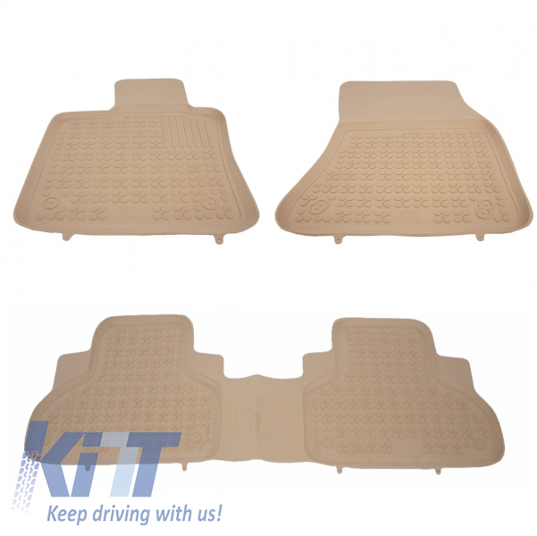 Floor Mat Rubber Beige Suitable For Bmw X5 F15 2013 X6 F16 2014