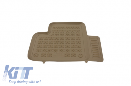 Floor mat Rubber Beige suitable for MERCEDES ML W166 M-Class 2011- GLE 2015- GLE Coupe 2015--image-6008203