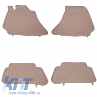 Floor mat Rubber Beige suitable for MERCEDES E-Class W212 2009-2016 - 201707B
