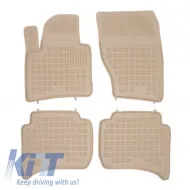 image-6-Floor mat Rubber Beige suitable for PORSCHE Cayenne II 92A (2011-2016) VW Touareg II 7P5 (2010-2018)