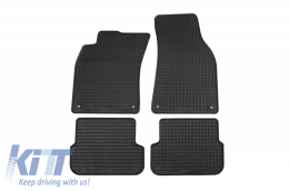Floor mat Rubber Black suitable for AUDI A6 4F 2004-2008, A6 Avant, A6 Allroad Quattro 2004-2011 - 14310