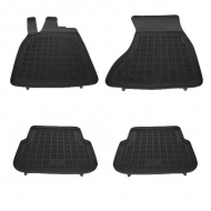 Floor Mat Rubber Black suitable for AUDI A6 C7 4G Limousine (2011-2018) A7 4G Sportback (2010-2017)