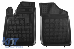 Floor mat Rubber Black suitable for CITROEN Berlingo II (2008-2018) PEUGEOT Partner II (2008-2018) - 201212P