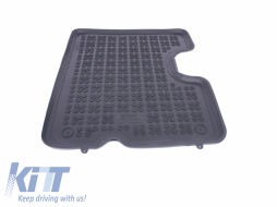 Floor mat Rubber Black suitable for DACIA Duster I Facelift 2013-2017-image-5999772